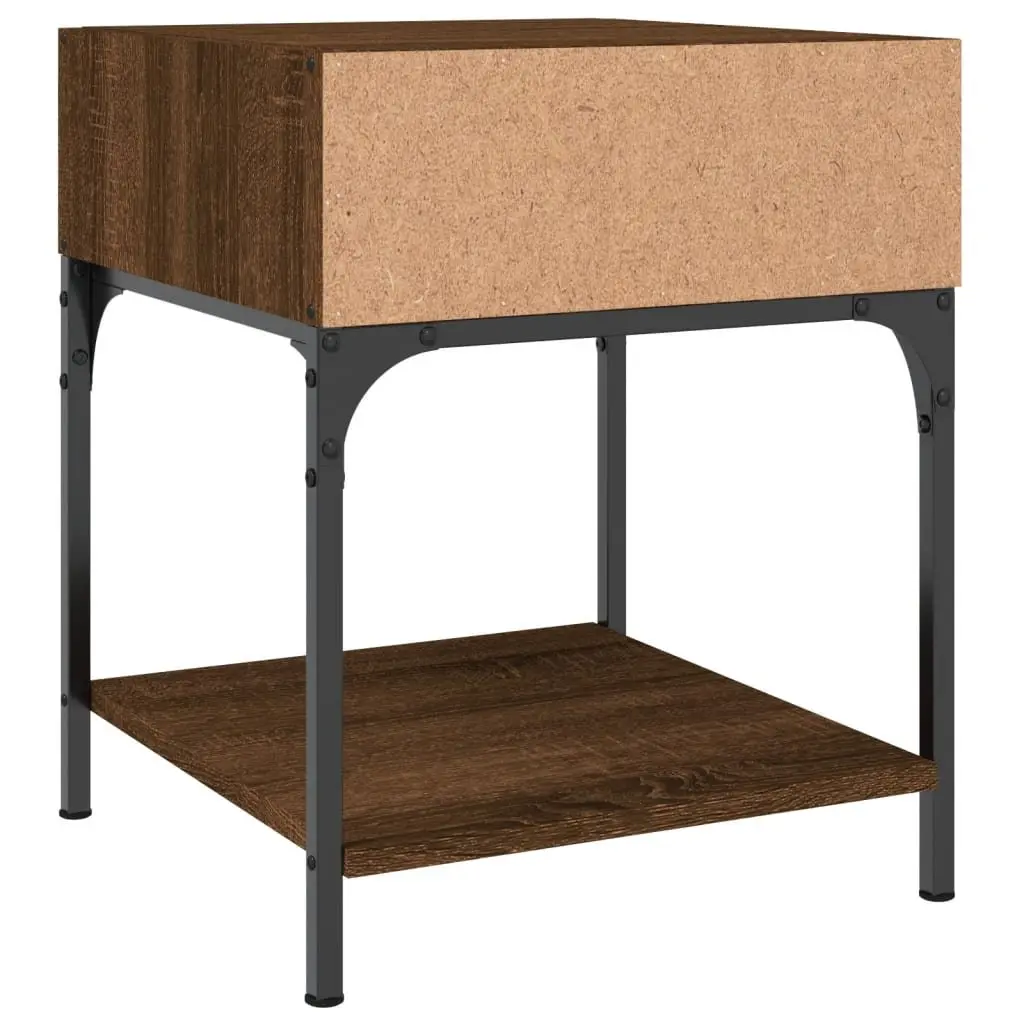 Bedside Tables Nightstand Storage Cabinet 40x41x50 cm Brown Oak 2 pcs