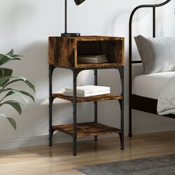 Warm Brown Night Stand with Reliable Storage