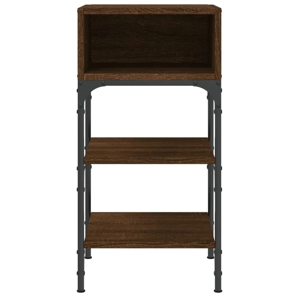 Bedside Tables Storage Display 35x34.5x70 cm Brown Oak Engineered Wood 2 pcs