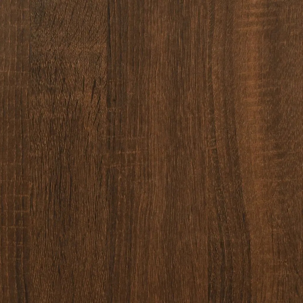 Bedside Tables Storage Display 35x34.5x70 cm Brown Oak Engineered Wood 2 pcs