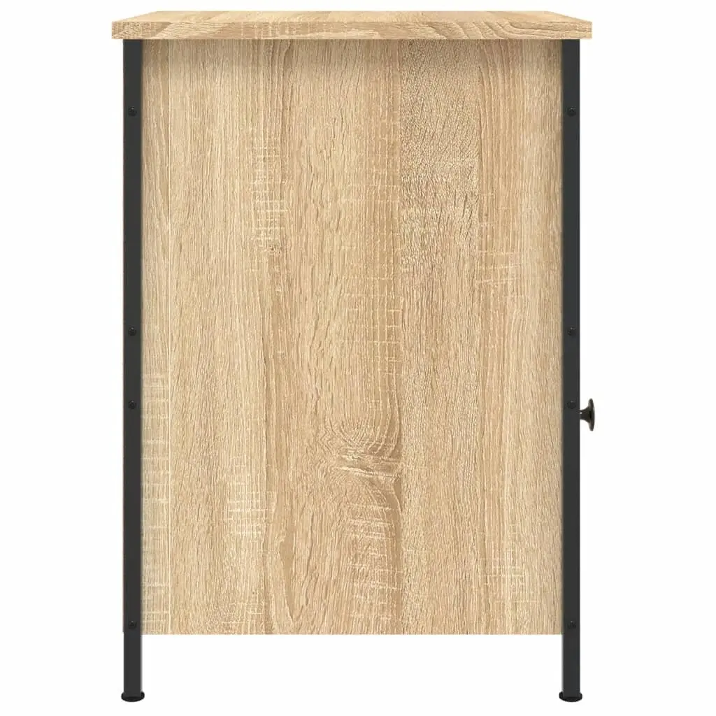 Bedside Cabinet Storage Engineered Wood 40x42x60cm Brown