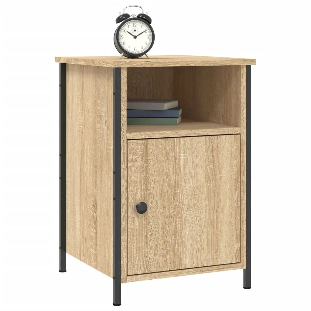 Bedside Cabinet Storage Engineered Wood 40x42x60cm Brown