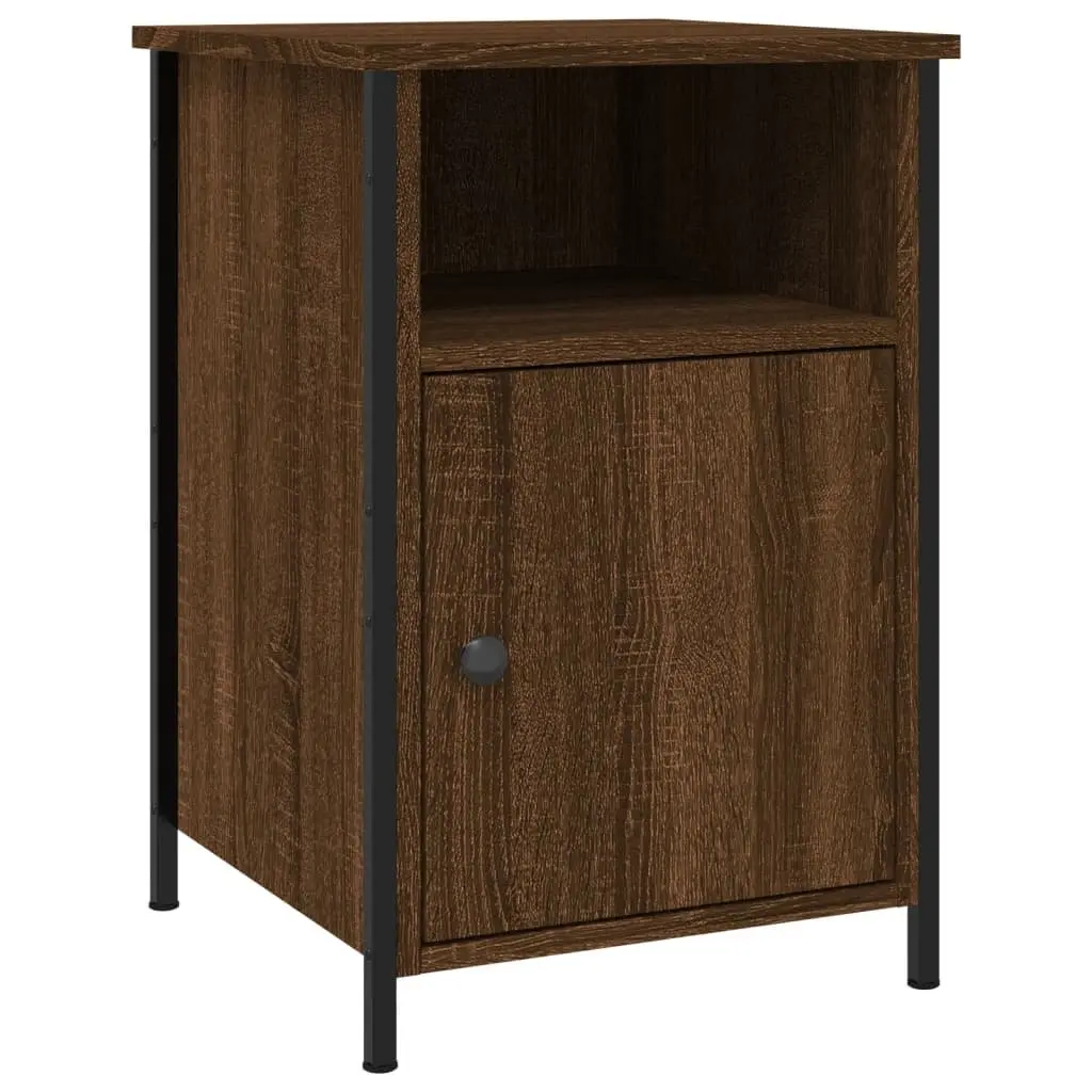 Bedside Cabinets Storage Nightstand 40x42x60 cm Brown Oak Engineered Wood 2 pcs