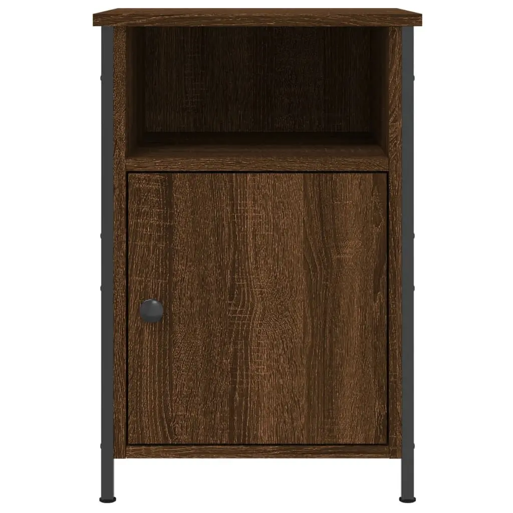 Bedside Cabinets Storage Nightstand 40x42x60 cm Brown Oak Engineered Wood 2 pcs