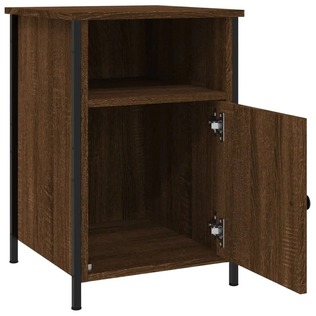 Bedside Cabinets Storage Nightstand 40x42x60 cm Brown Oak Engineered Wood 2 pcs