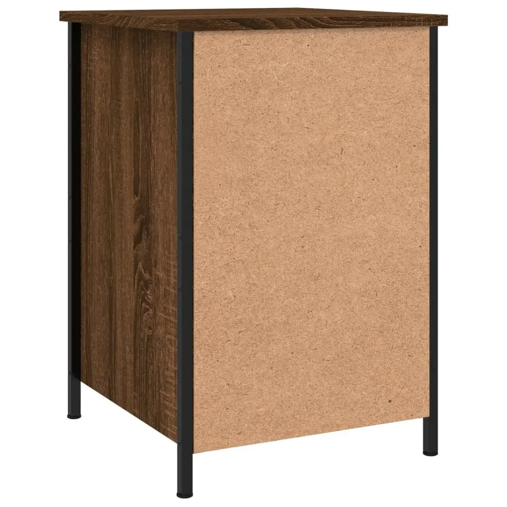 Bedside Cabinets Storage Nightstand 40x42x60 cm Brown Oak Engineered Wood 2 pcs