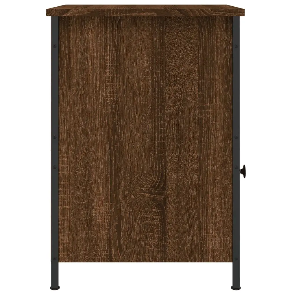 Bedside Cabinets Storage Nightstand 40x42x60 cm Brown Oak Engineered Wood 2 pcs