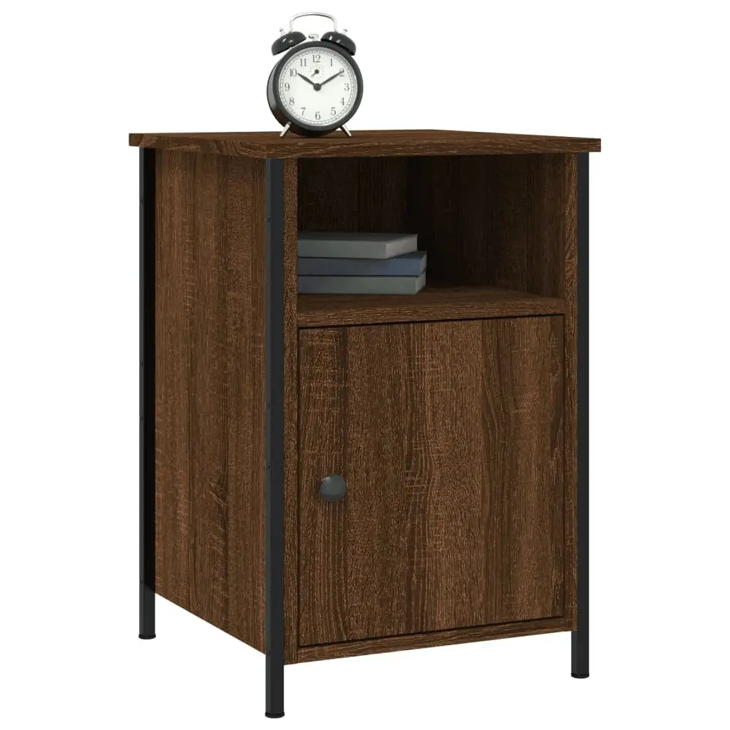 Bedside Cabinets Storage Nightstand 40x42x60 cm Brown Oak Engineered Wood 2 pcs