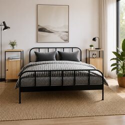 Reliable 2 pcs Bedside Cabinets in Brown, 41x31x80 cm