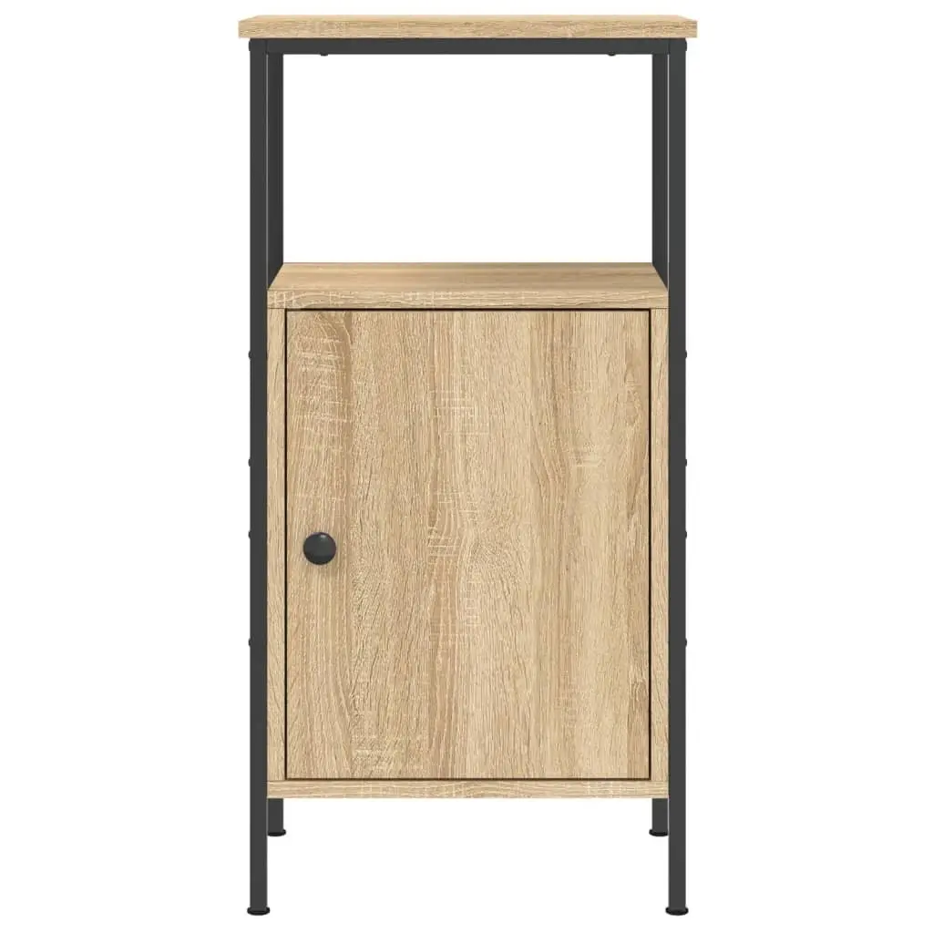 Bedside Cabinets Industrial Nightstand 41x31x80 cm Brown 2 Piece Engineered Wood