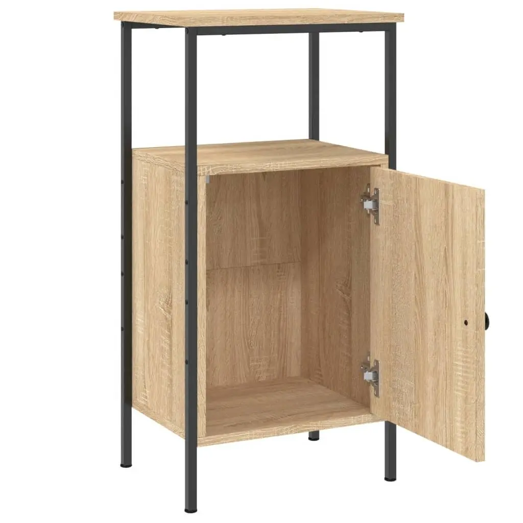 Bedside Cabinets Industrial Nightstand 41x31x80 cm Brown 2 Piece Engineered Wood