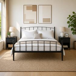 Warm and Reliable Black Bedside Cabinets - Set of 2