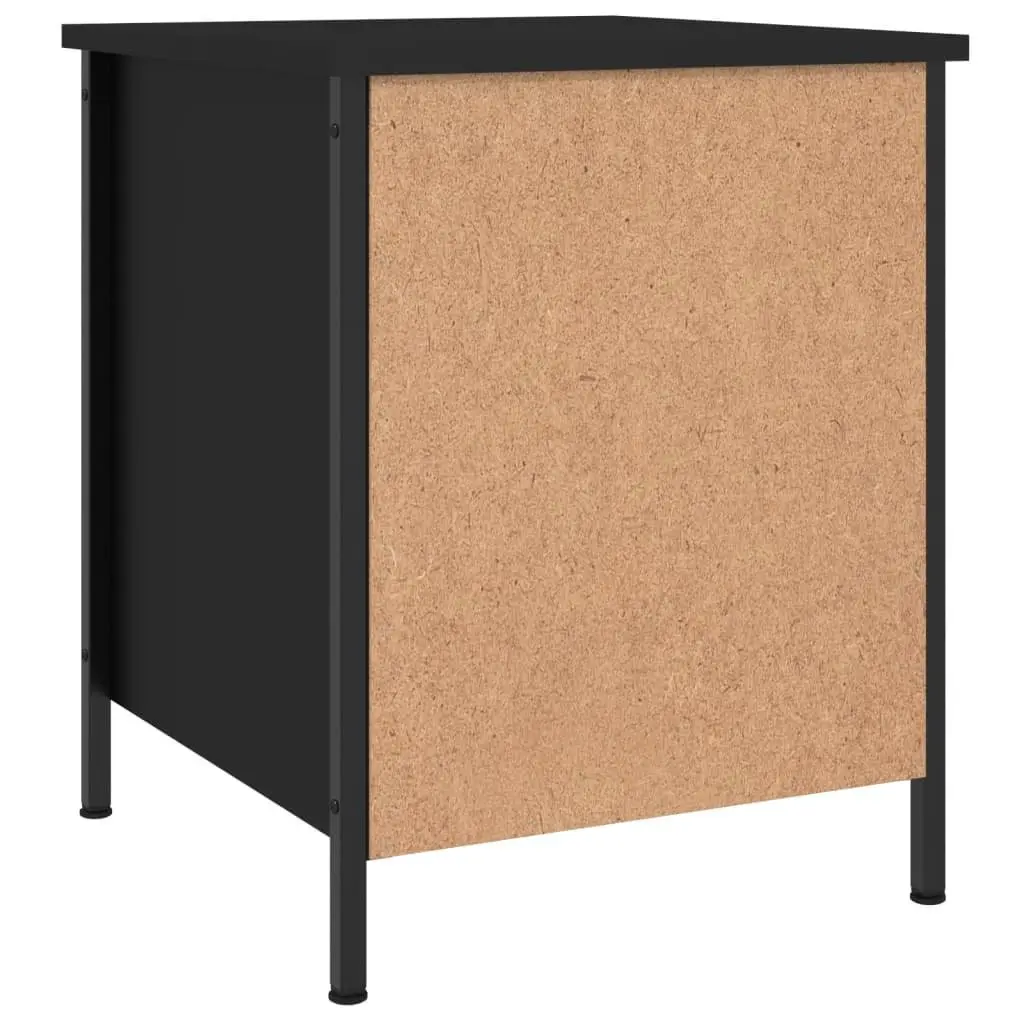 Bedside Cabinets Storage Nightstand 40x42x50 cm Black 2 Piece