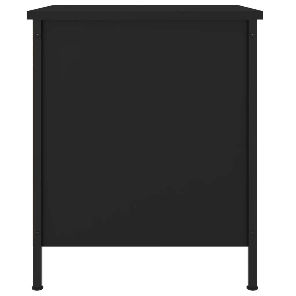 Bedside Cabinets Storage Nightstand 40x42x50 cm Black 2 Piece