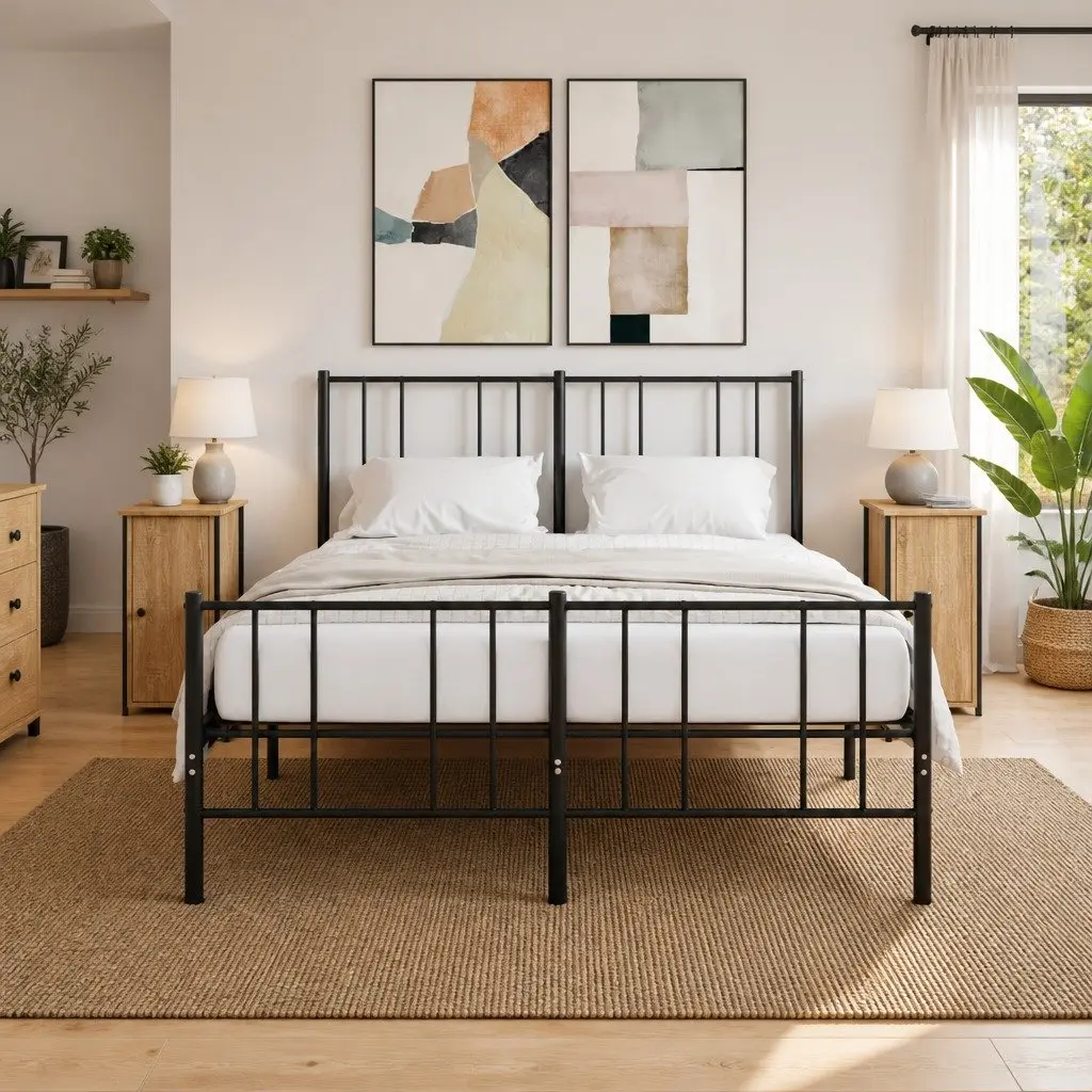 Bedside Cabinets 2 pcs Brown 32x42x80 cm Engineered Wood Nightstands Storage