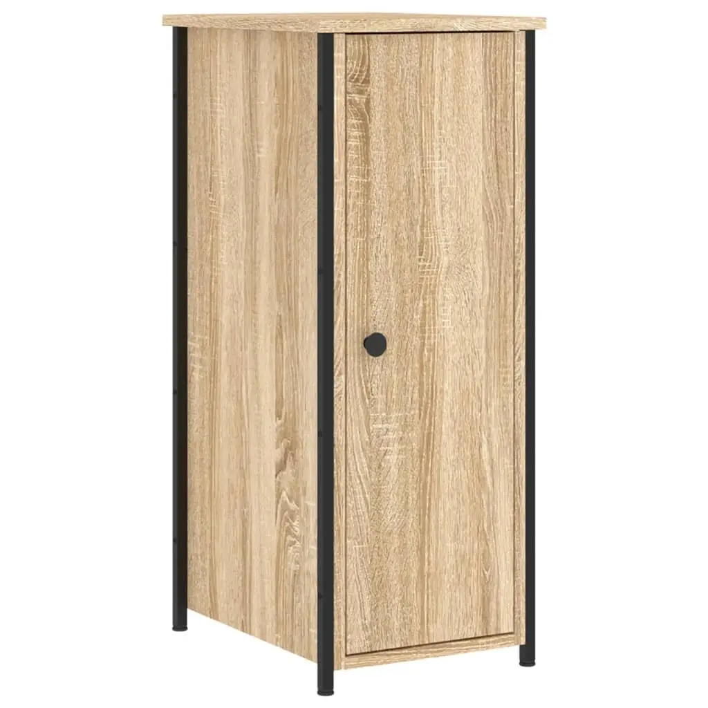Bedside Cabinets 2 pcs Brown 32x42x80 cm Engineered Wood Nightstands Storage