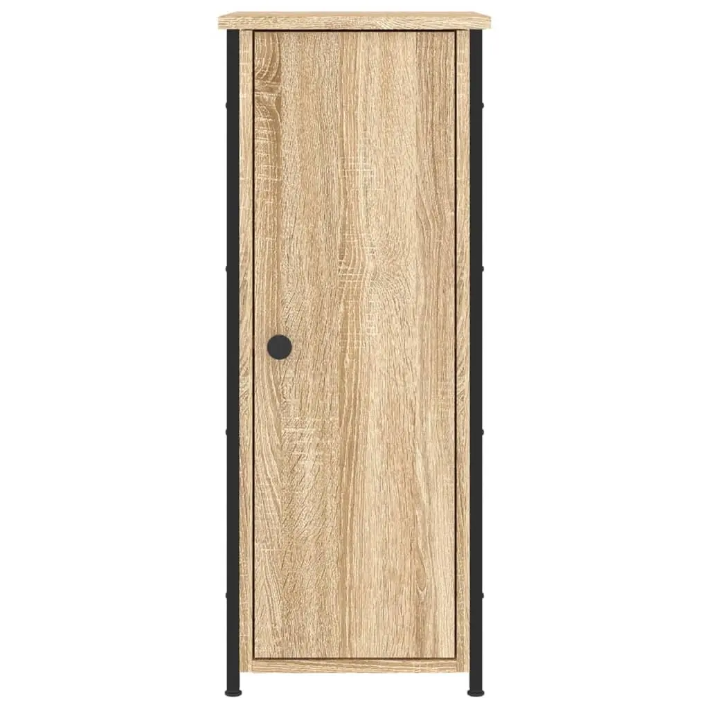 Bedside Cabinets 2 pcs Brown 32x42x80 cm Engineered Wood Nightstands Storage