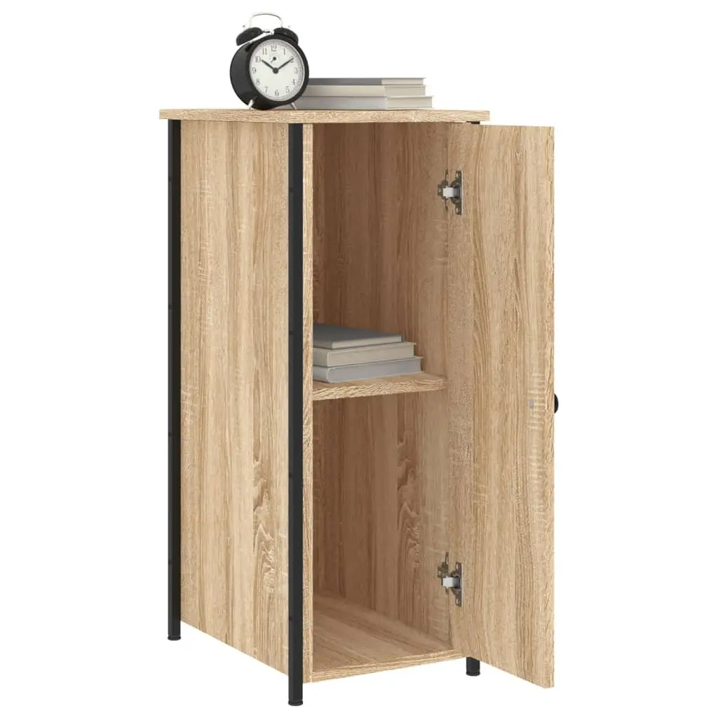 Bedside Cabinets 2 pcs Brown 32x42x80 cm Engineered Wood Nightstands Storage