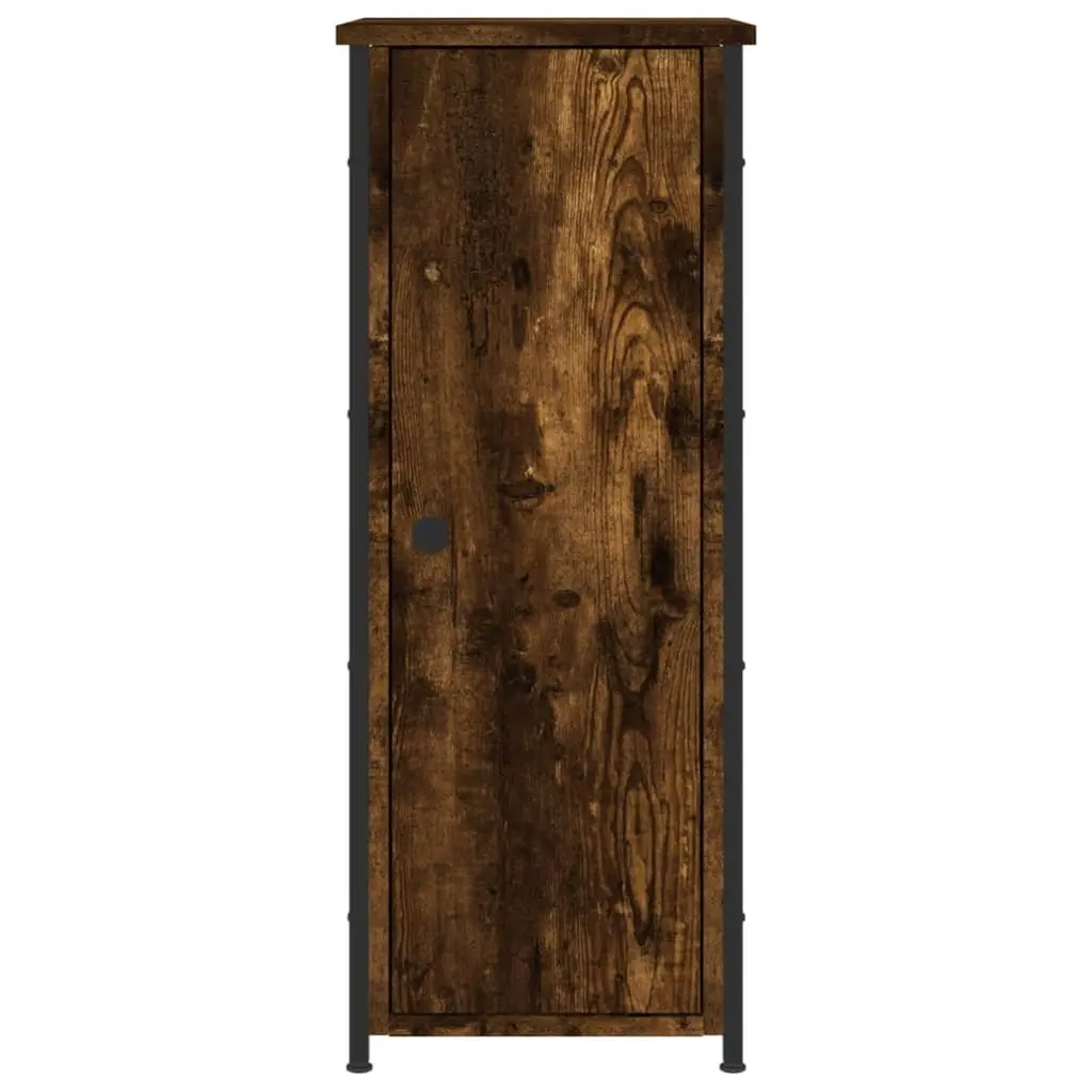 Bedside Cabinets 2 pcs Brown 32x42x80 cm Industrial Style Nightstand Storage