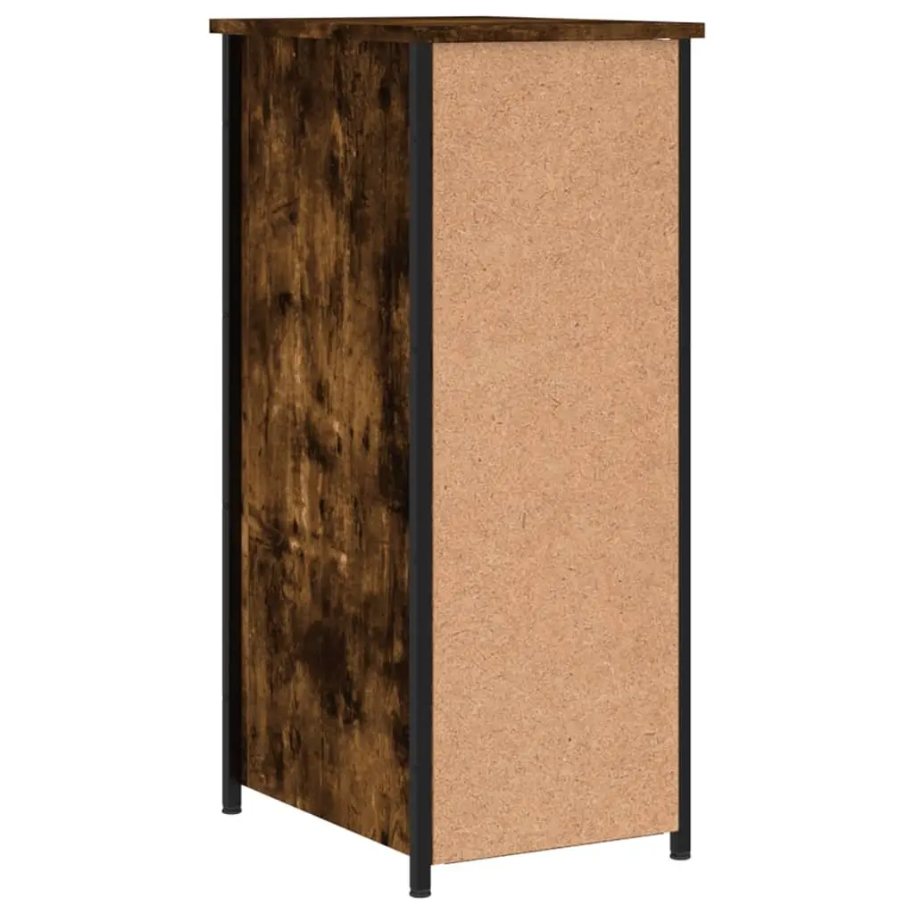 Bedside Cabinets 2 pcs Brown 32x42x80 cm Industrial Style Nightstand Storage