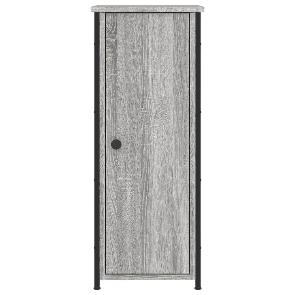 Bedside Cabinets 2 pcs Grey Sonoma Industrial Style Engineered Wood Storage