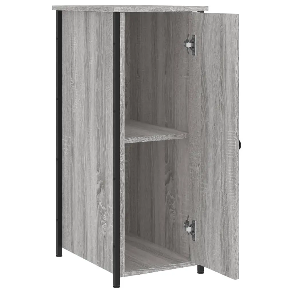 Bedside Cabinets 2 pcs Grey Sonoma Industrial Style Engineered Wood Storage