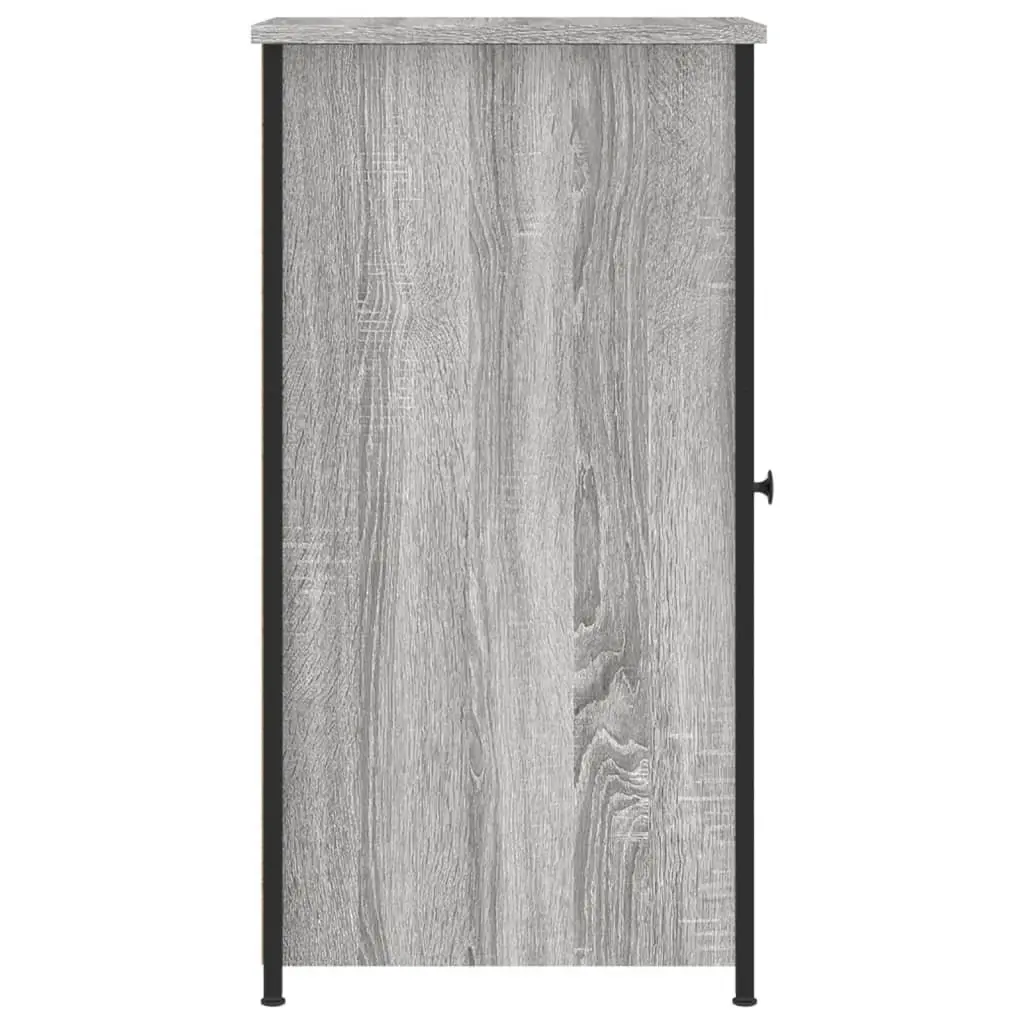 Bedside Cabinets 2 pcs Grey Sonoma Industrial Style Engineered Wood Storage