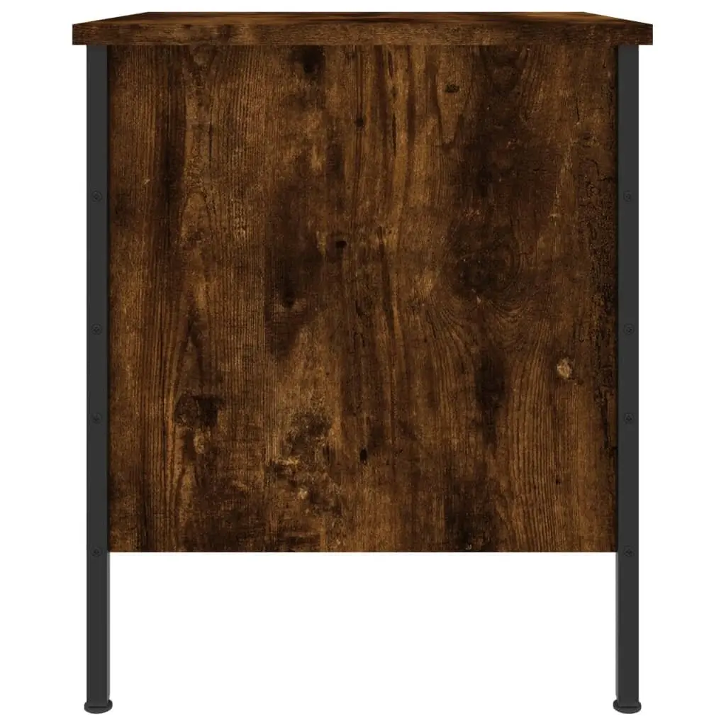 Bedside Cabinets 2 pcs Brown Engineered Wood Side Table Drawers Storage