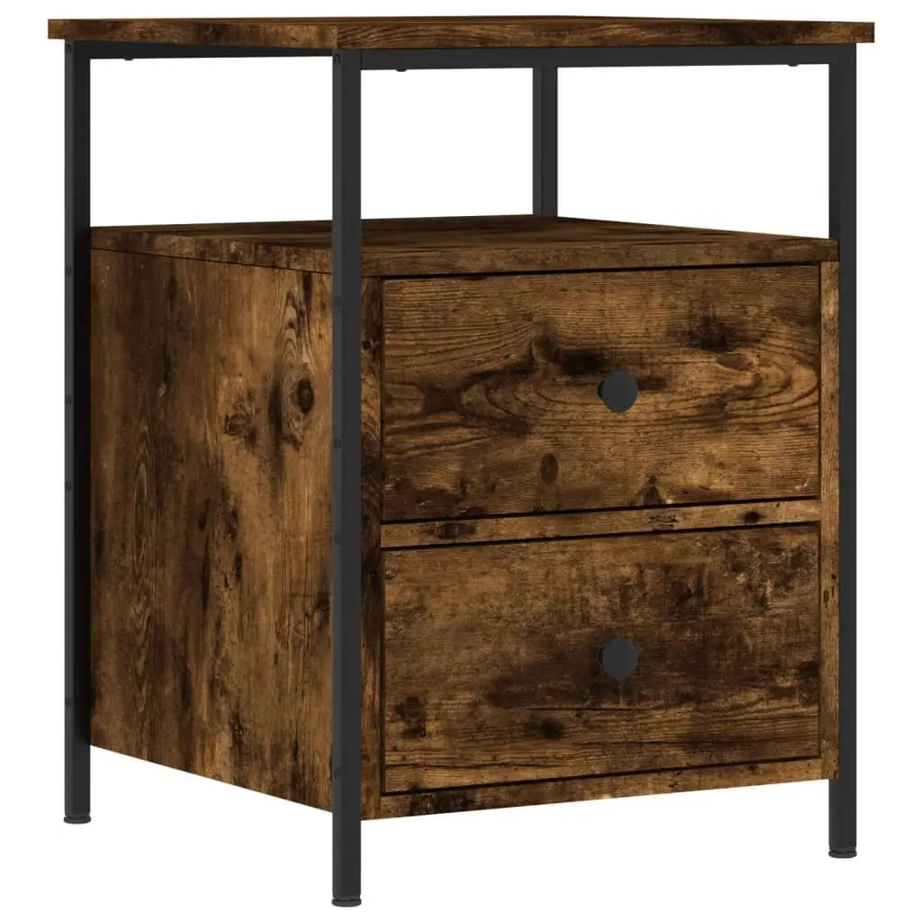 Bedside Cabinets 2 pcs Storage Nightstands 44 x 45 x 60 cm Brown Engineered Wood