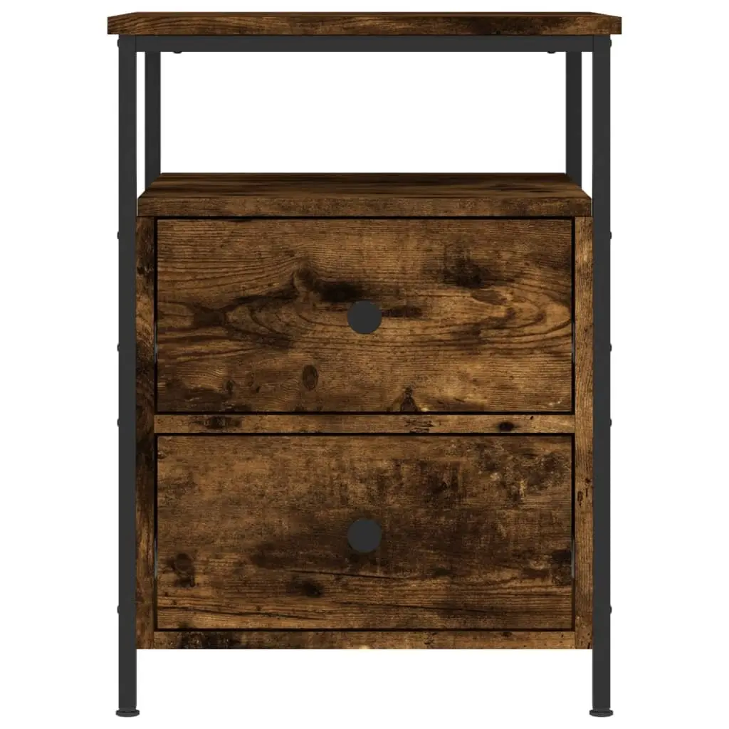 Bedside Cabinets 2 pcs Storage Nightstands 44 x 45 x 60 cm Brown Engineered Wood