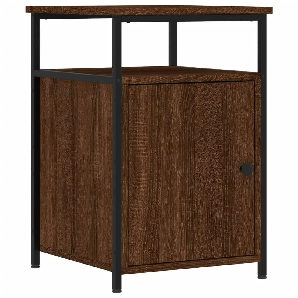 Bedside Cabinets Storage Tables 40x42x60 cm Brown Oak 2 pcs Engineered Wood