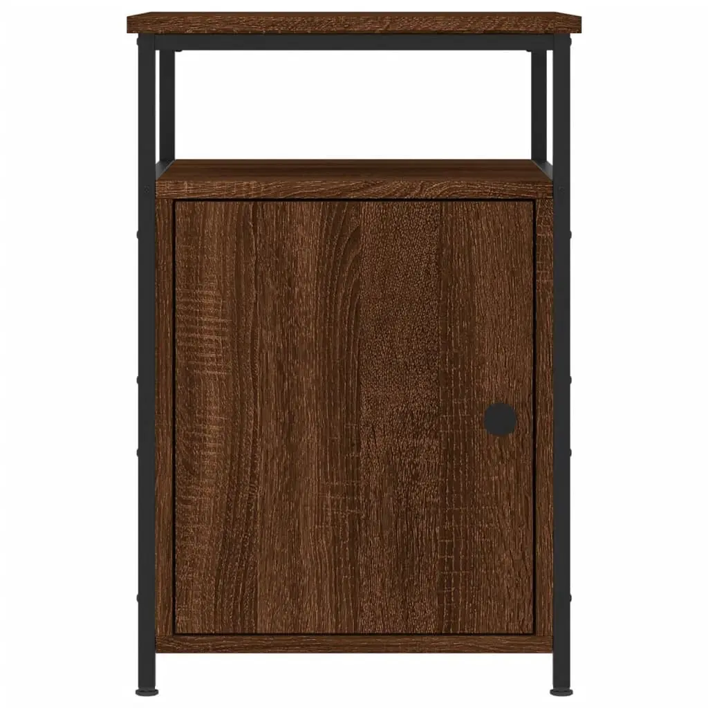 Bedside Cabinets Storage Tables 40x42x60 cm Brown Oak 2 pcs Engineered Wood