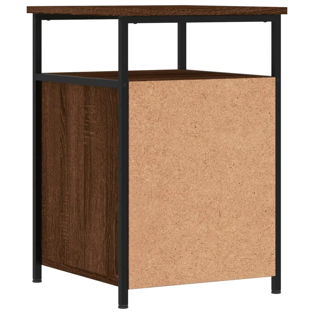Bedside Cabinets Storage Tables 40x42x60 cm Brown Oak 2 pcs Engineered Wood