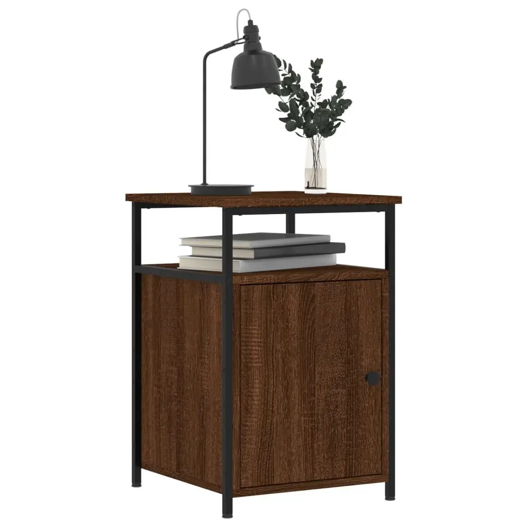 Bedside Cabinets Storage Tables 40x42x60 cm Brown Oak 2 pcs Engineered Wood