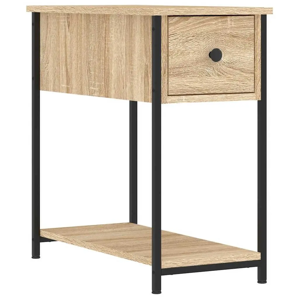 Bedside Cabinets 2 pcs Brown Engineered Wood Bedroom Storage Side Tables