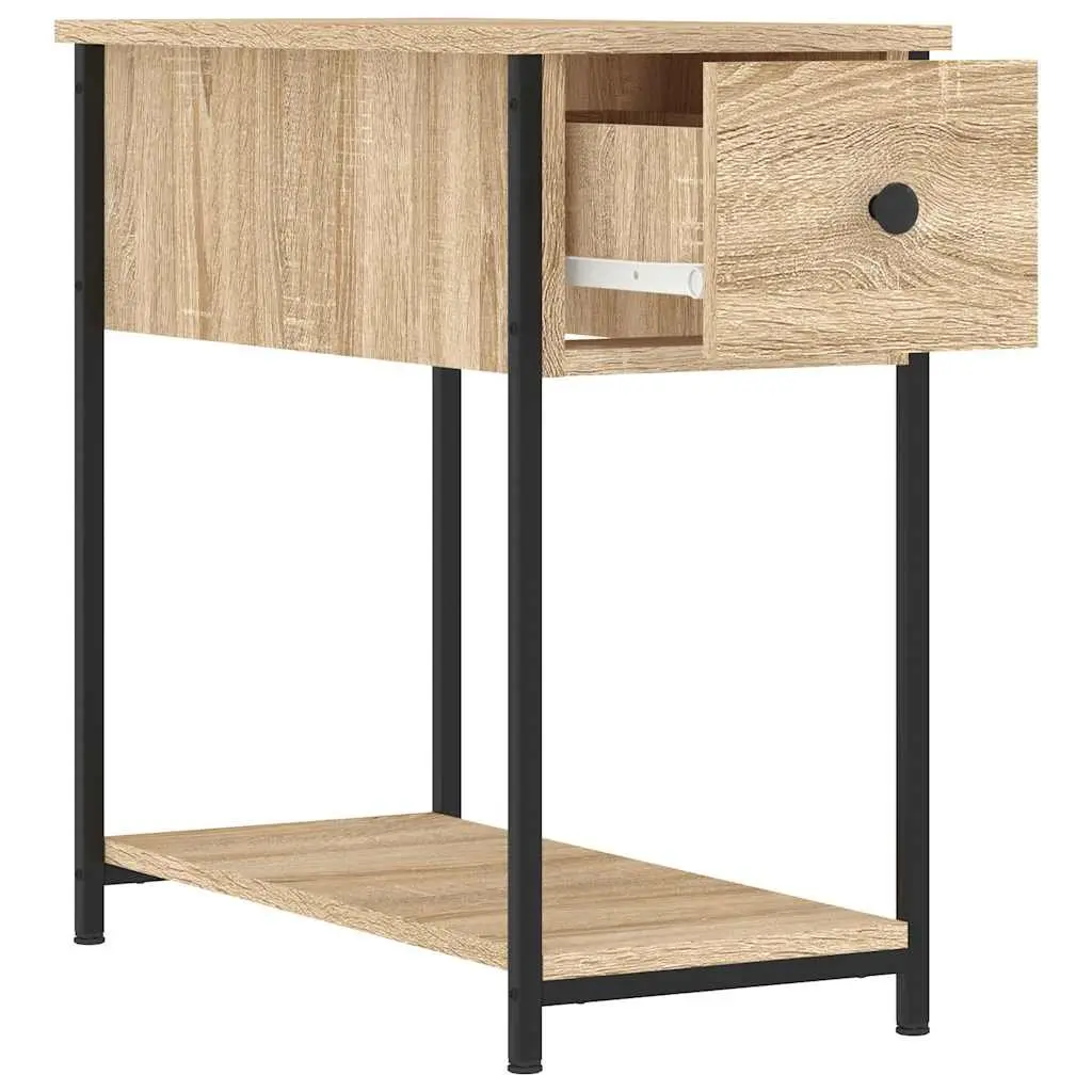 Bedside Cabinets 2 pcs Brown Engineered Wood Bedroom Storage Side Tables