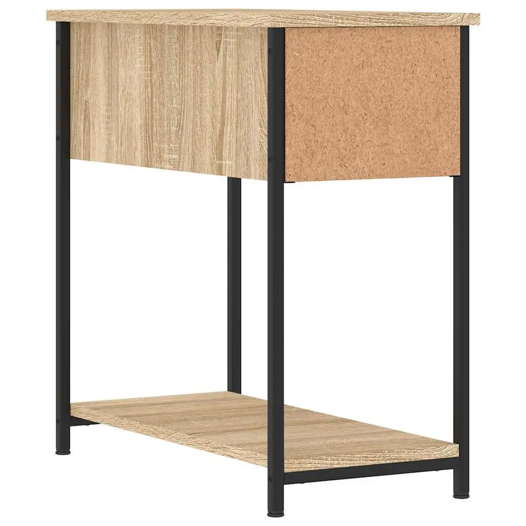 Bedside Cabinets 2 pcs Brown Engineered Wood Bedroom Storage Side Tables