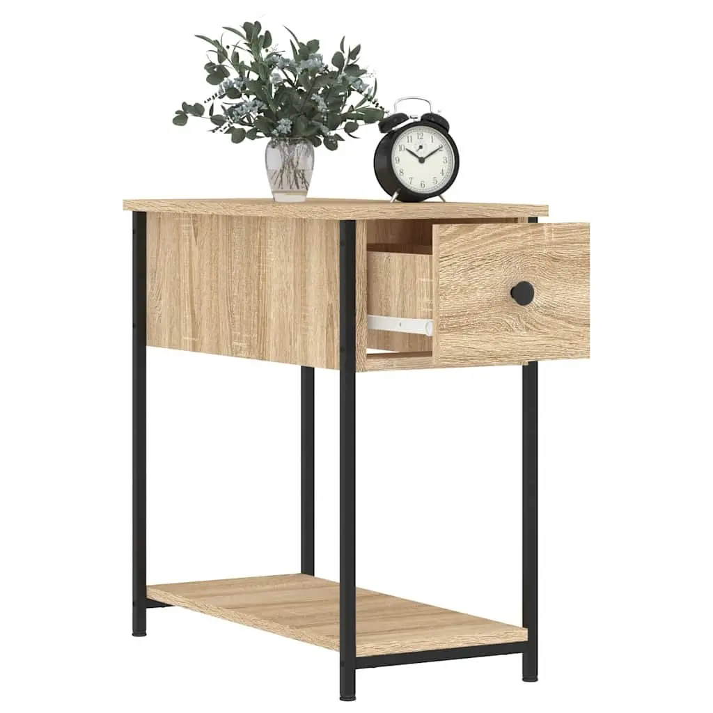 Bedside Cabinets 2 pcs Brown Engineered Wood Bedroom Storage Side Tables