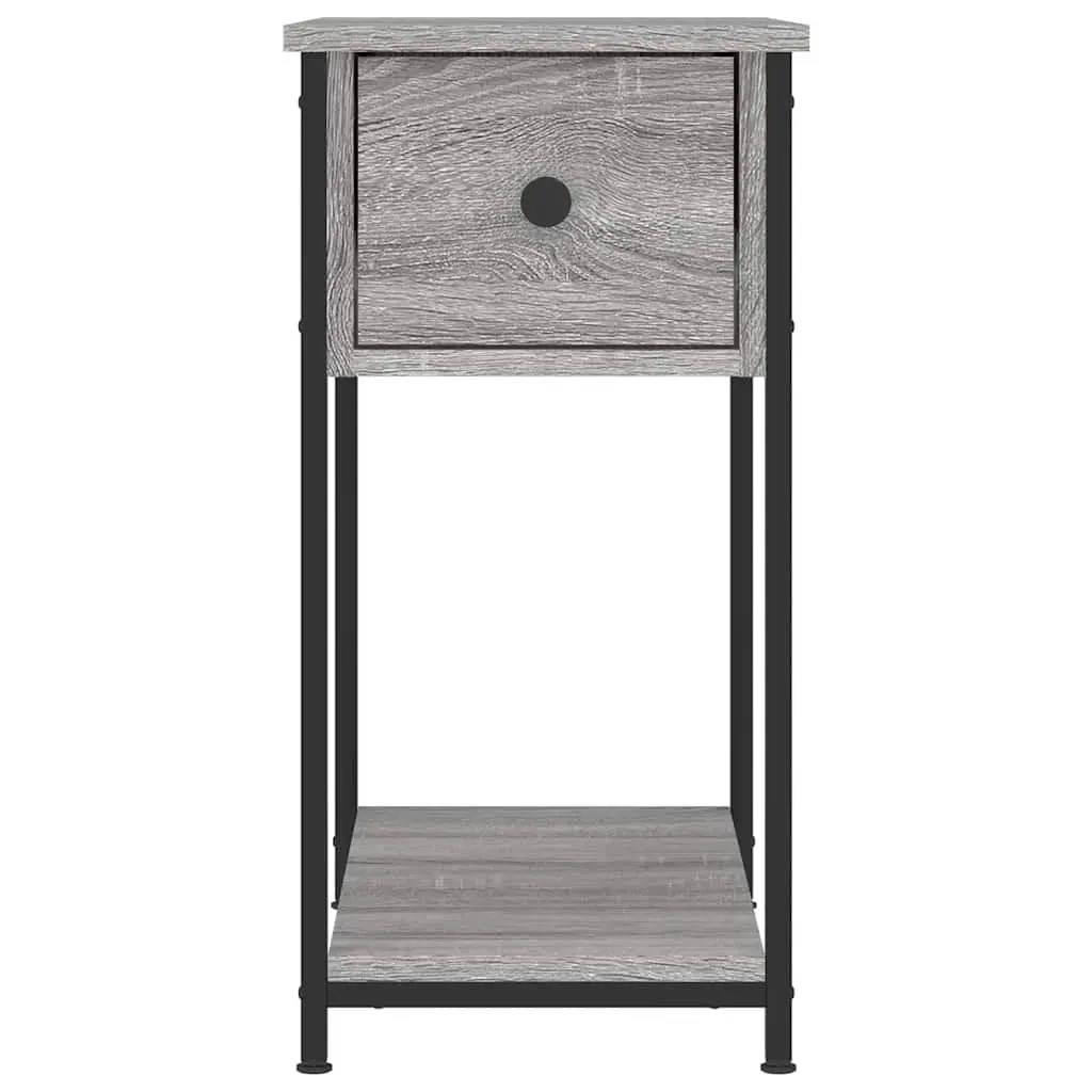 Bedside Cabinets Storage Furniture 30 x 60 x 60 cm Grey Sonoma Engineered Wood 2 pcs