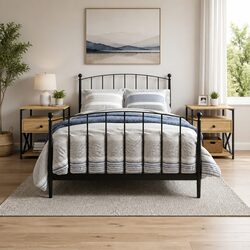 Reliable Storage Nightstands in Brown - 2 Pack