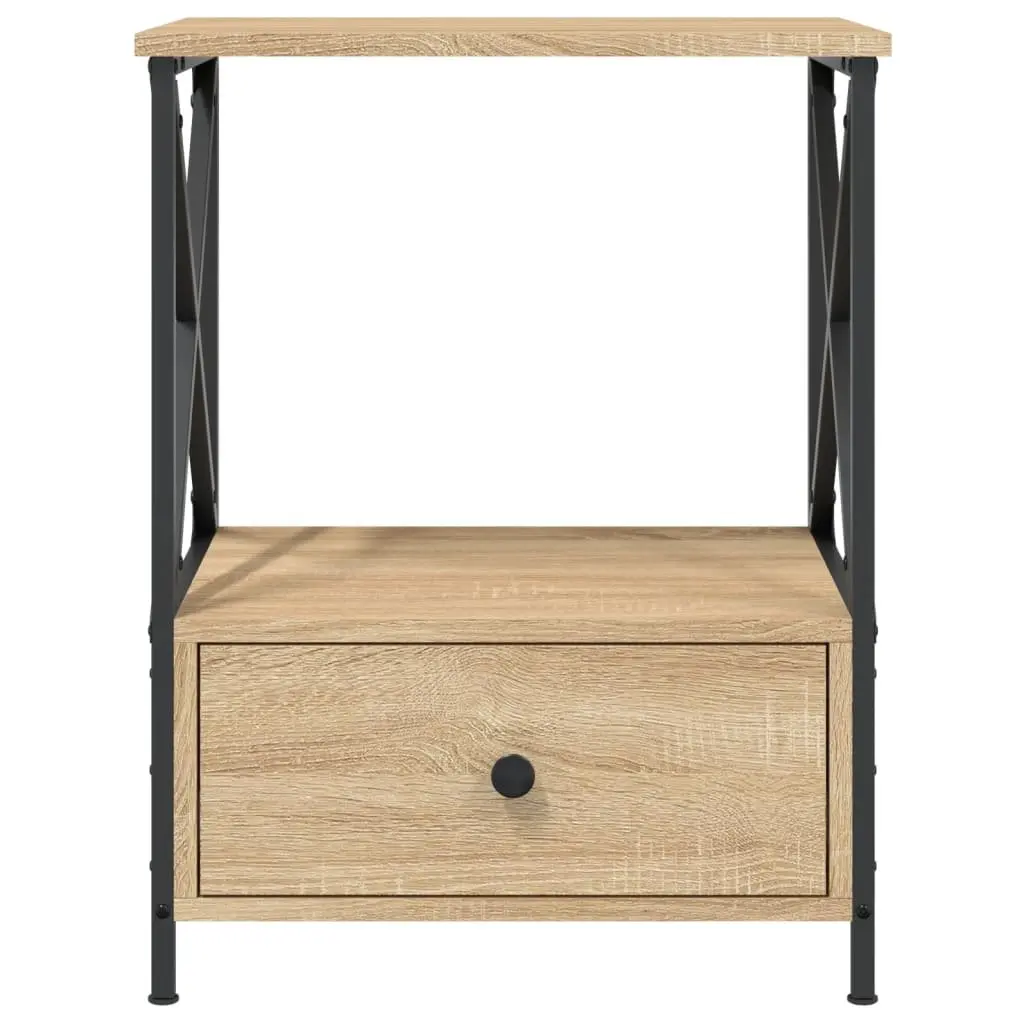 Bedside Tables Storage 50x41x65 cm Brown 2 pcs Engineered Wood