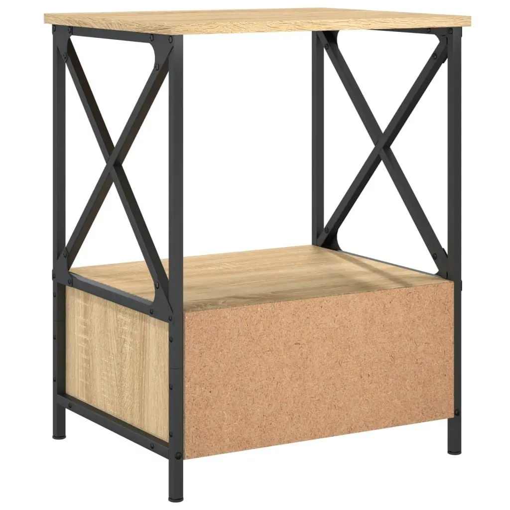 Bedside Tables Storage 50x41x65 cm Brown 2 pcs Engineered Wood
