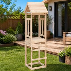 Wooden Play Tower: Solid Build for Kids