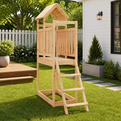 Reliable Wooden Playset for Children 53x110x214 cm