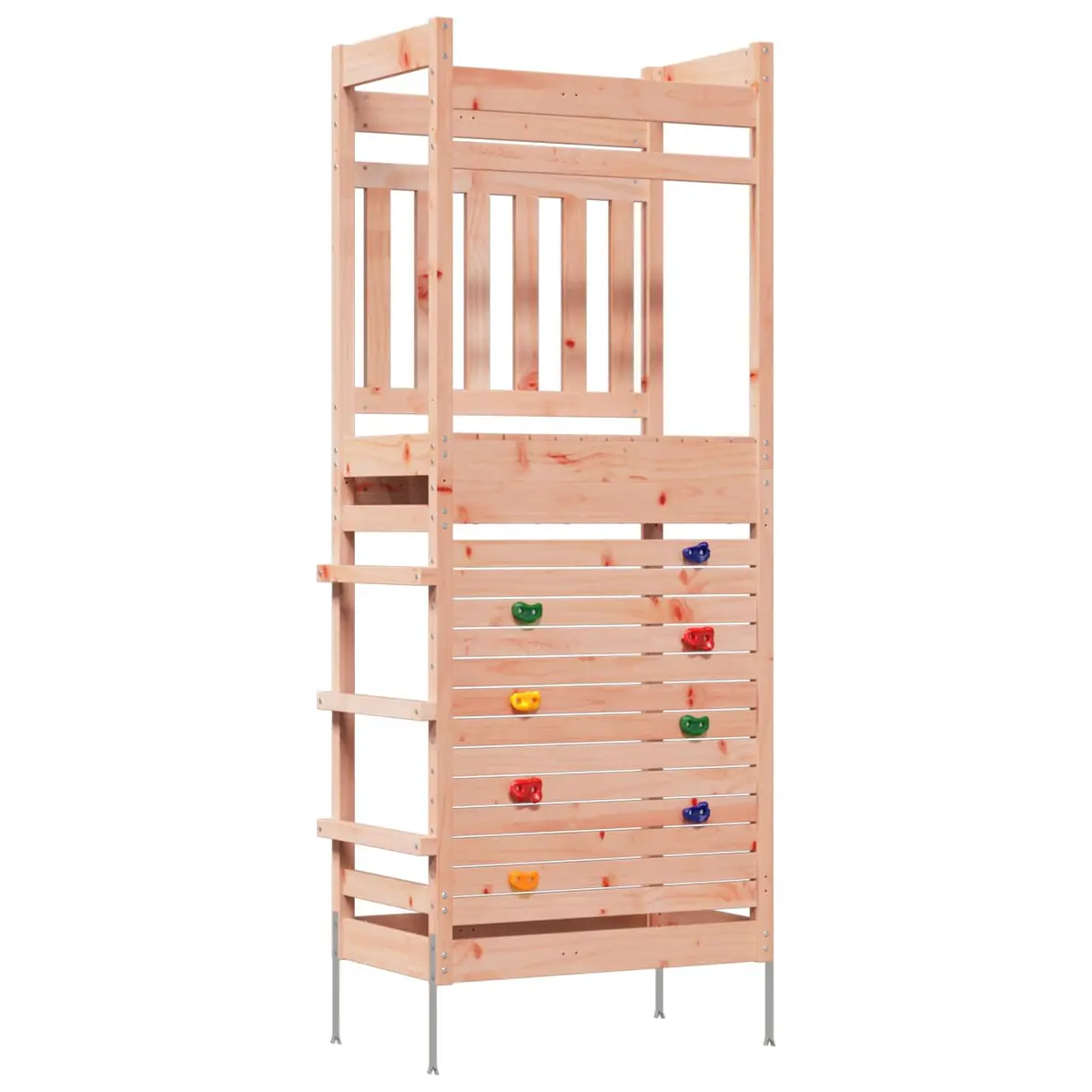 Wooden Outdoor Play Tower Kids Backyard Playground Cubby House Climbing Playset