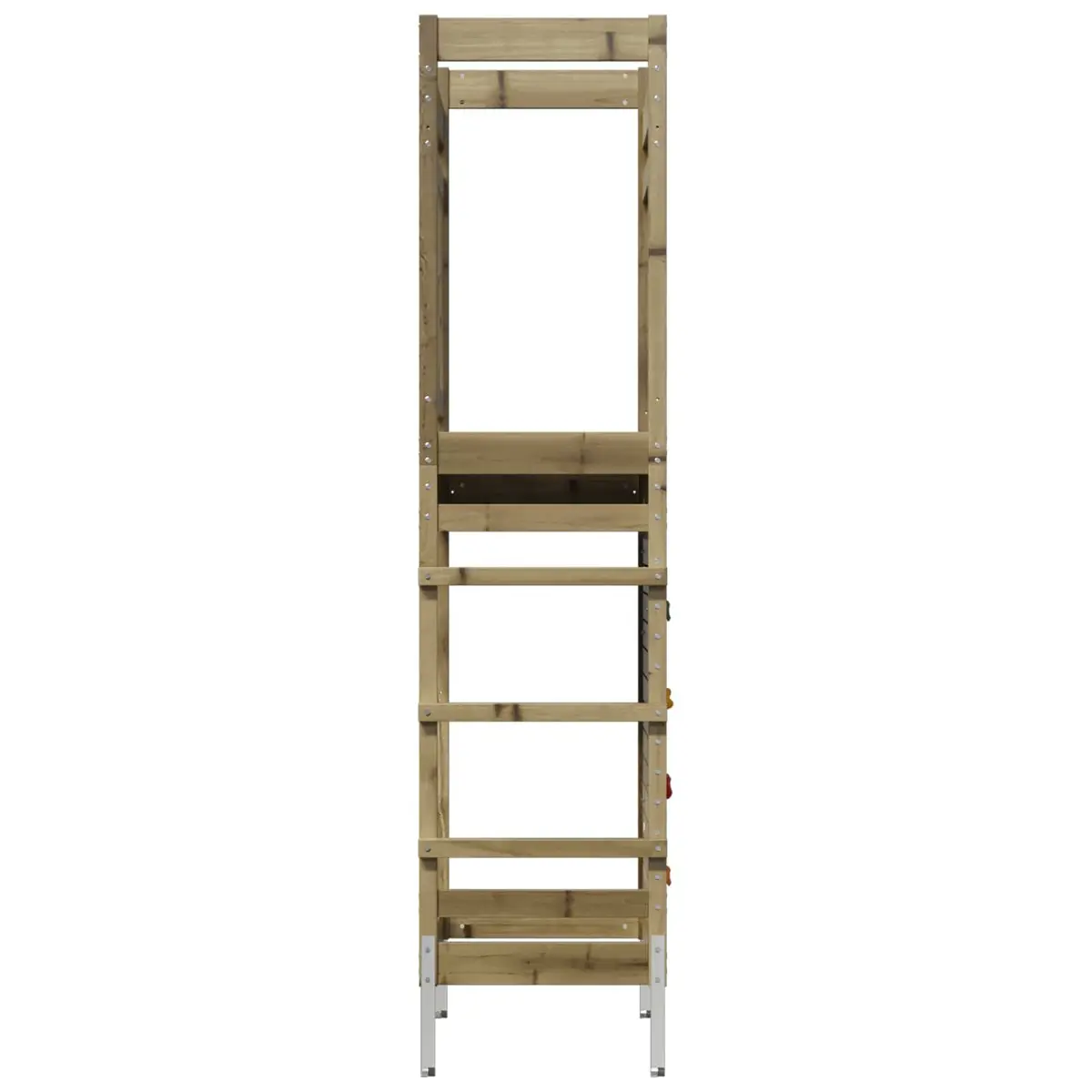 Wooden Outdoor Play Tower Kids Backyard Playground Garden Playset Climbing Fort