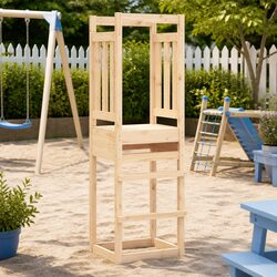 Practical Solid Wood Pine Play Tower for Outdoor Enjoyment