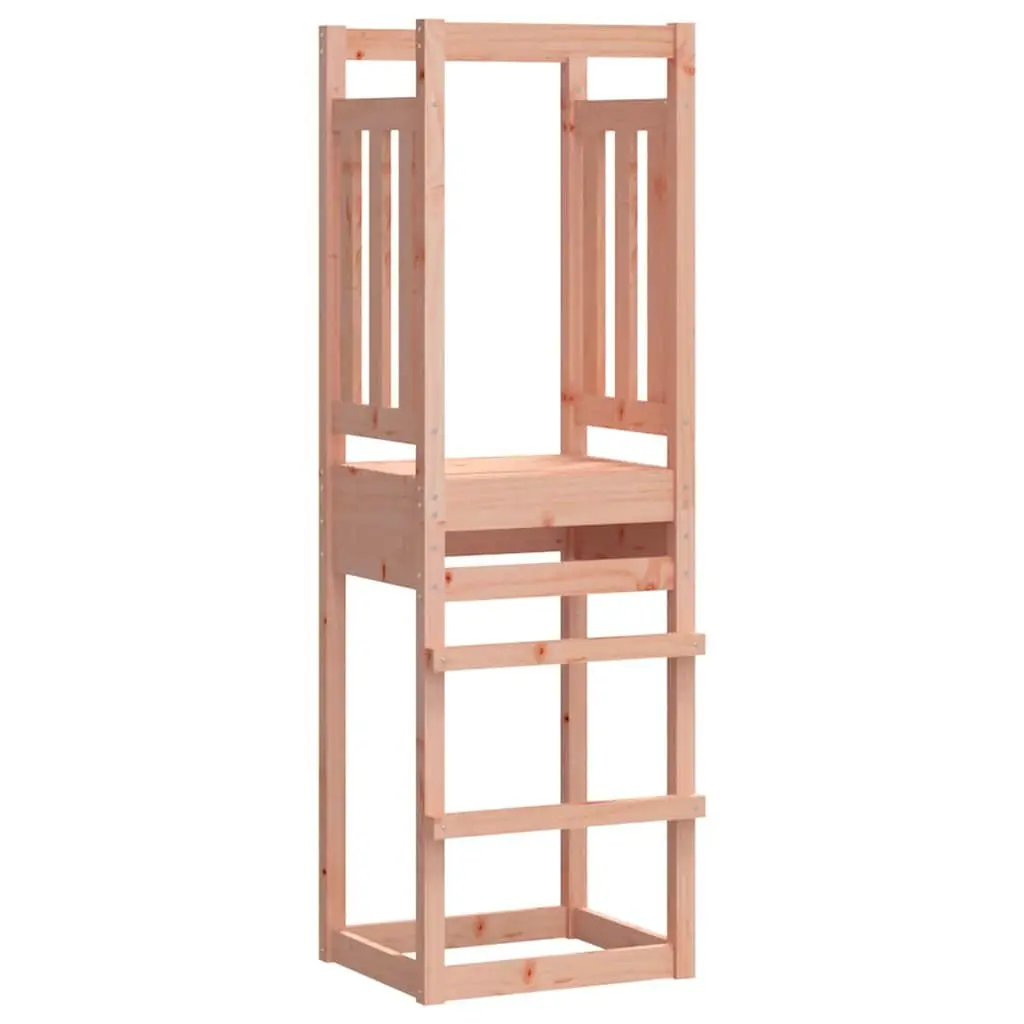Wooden Play Tower Outdoor Playground 53x46.5x169cm Brown
