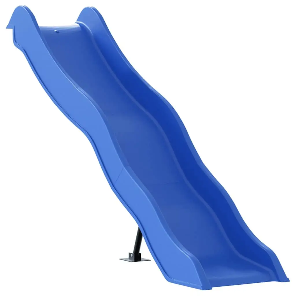 Kids Slide Outdoor Play 174x38 cm Blue