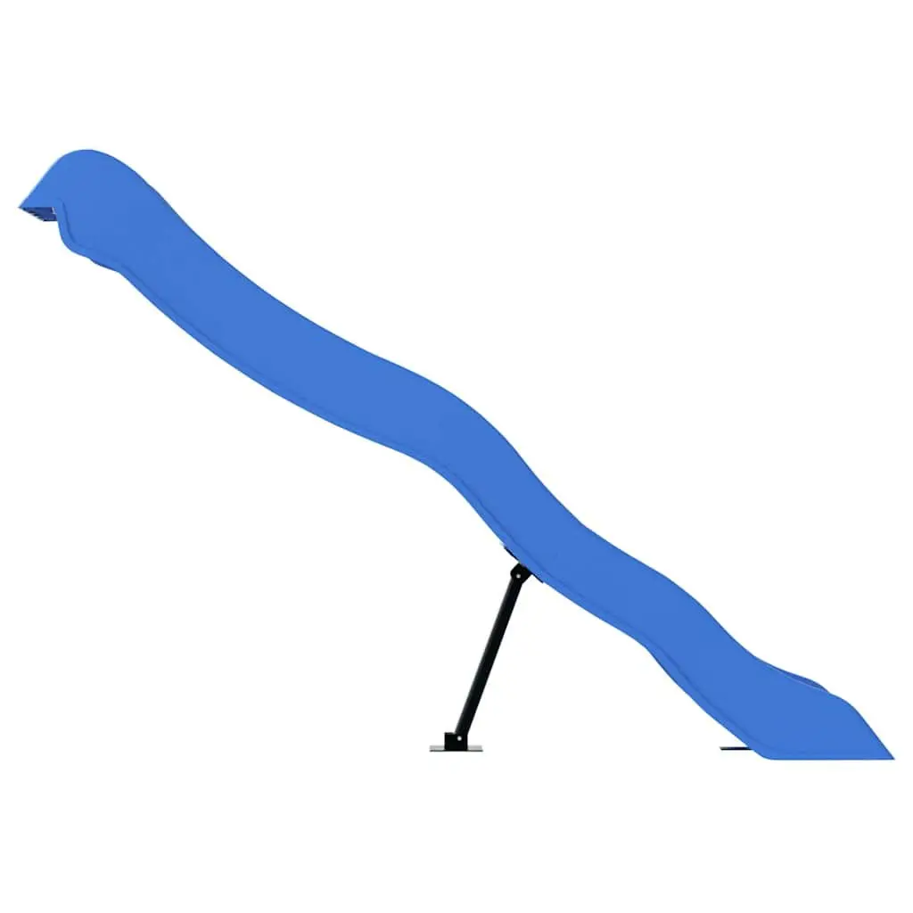 Kids Slide Outdoor Play 174x38 cm Blue